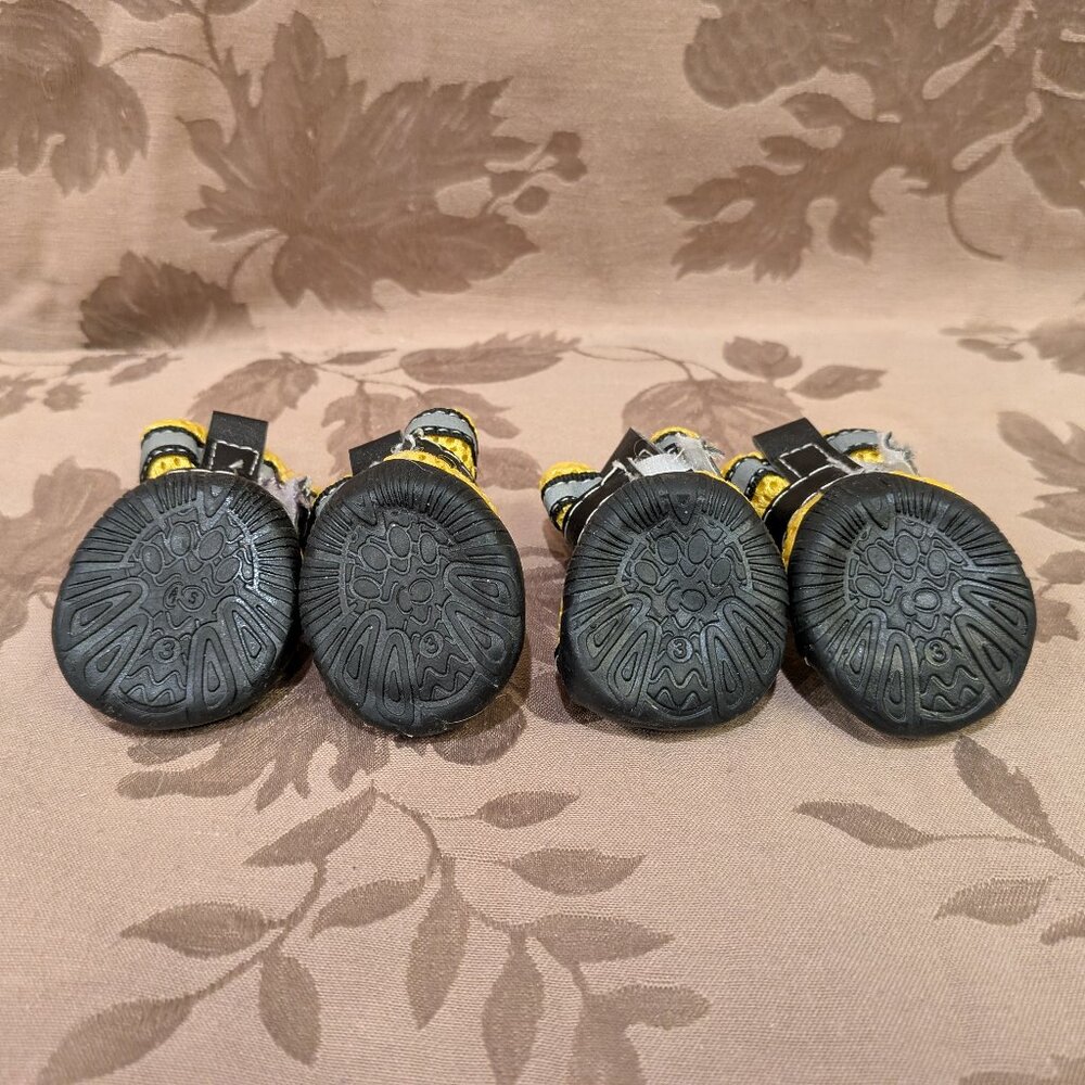 ACL Yellow and Black Dog Shoes, Size 3, EUC! - Picture 4 of 7